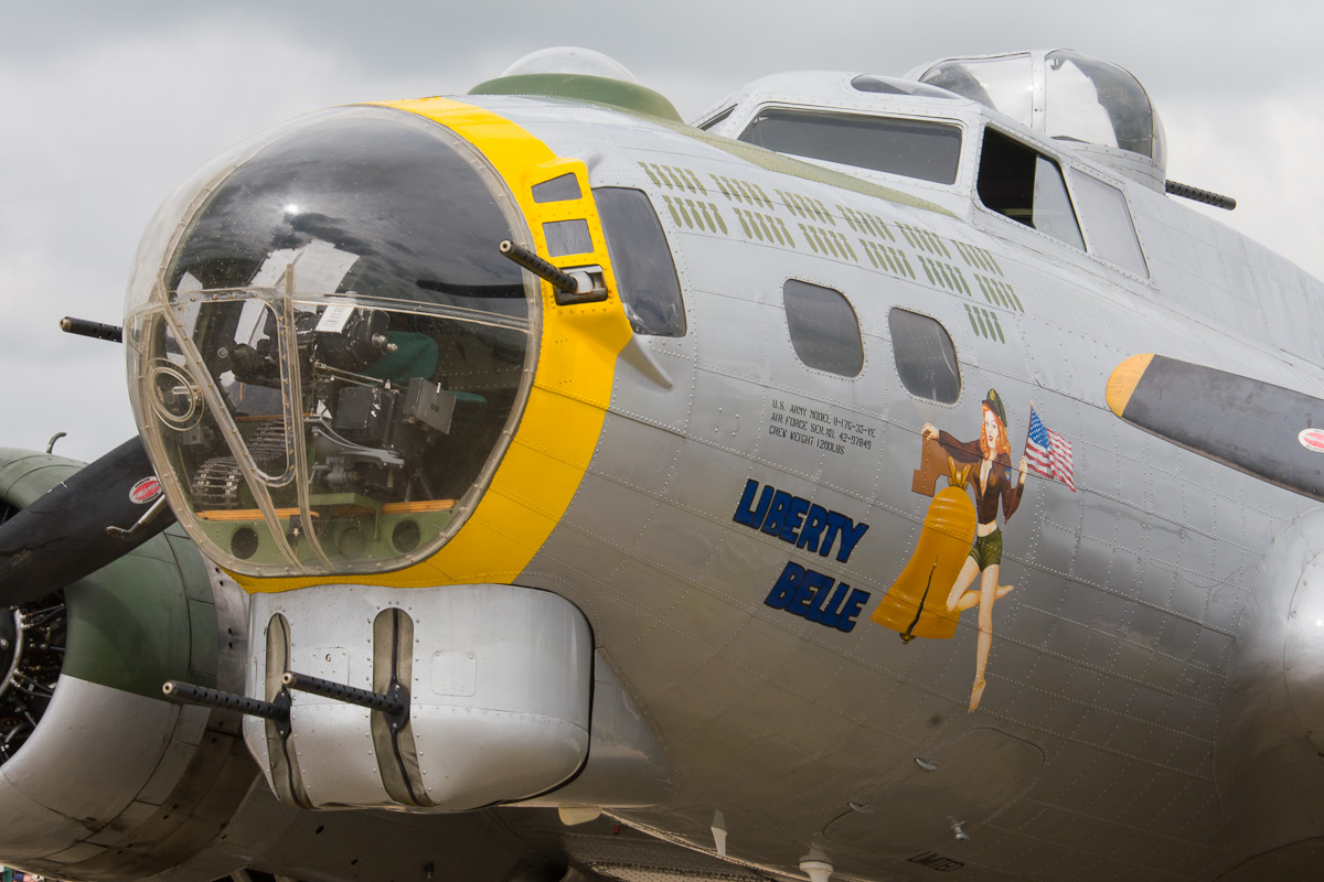 B17 'Liberty Belle' at Duxford's Flying Legends airshow.