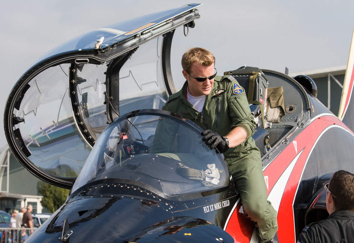 RAF Hawk pilot, Duxford